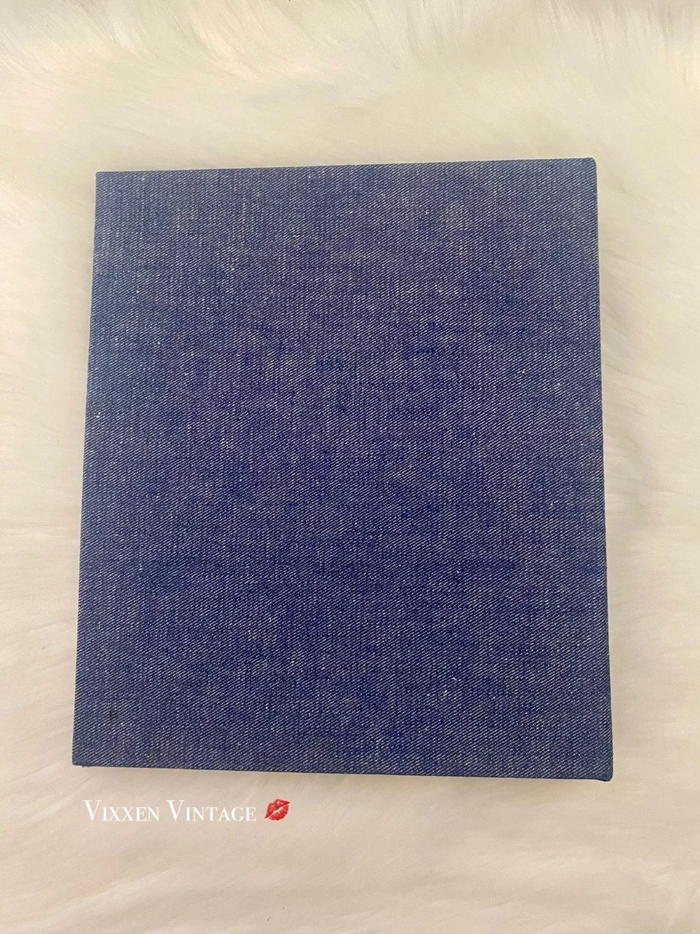 VINTAGE 1970'S WRANGLER DENIM JEAN POCKET 3-RING BINDER